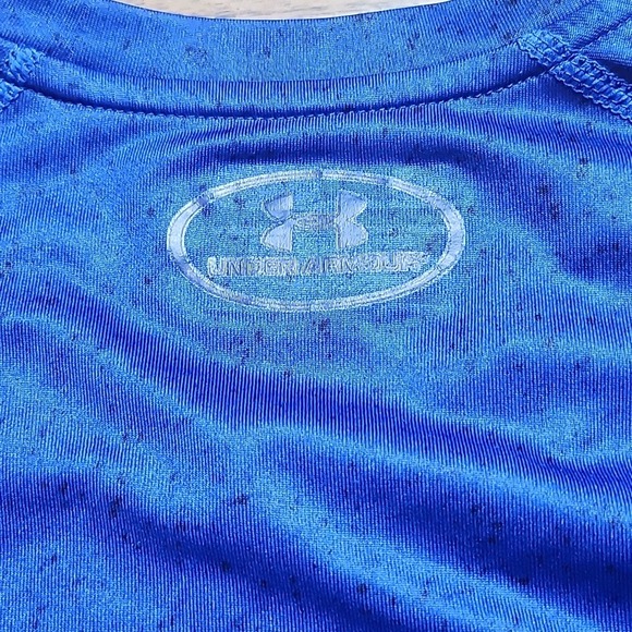 Under Armour Athletic Short Sleeve T-Shirt, Blue, Men's Size Medium - Picture 6 of 7